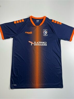 Capelli of New York Navy and Orange Brevard Soccer Jersey